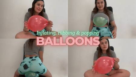 Rubbing and popping balloons