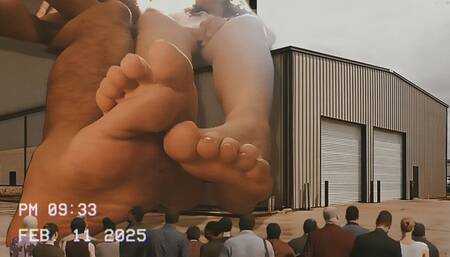 Giant couple BIG FEET