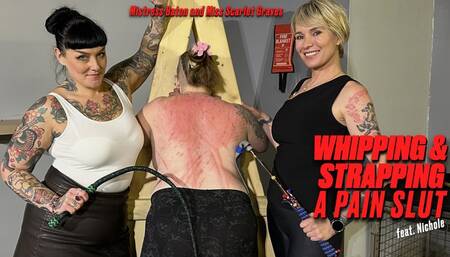 Whipping And Strapping A Pain Slut featuring Nichole HD for Quicktime