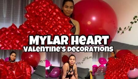 Mylar Heart for Valentine's Day