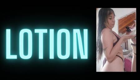 Luego de una ducha, locion en todo el cuerpo