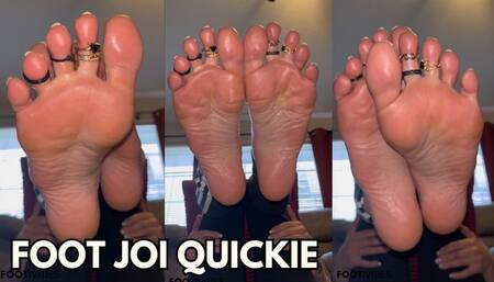 Foot JOI Quickie with Ivys Feet