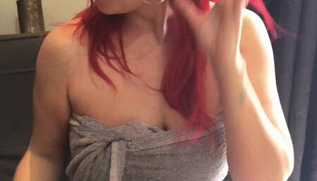 Creamy smoke - nose exhales - wrapped in a towel