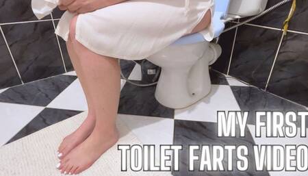 My First Toilet Farting Video