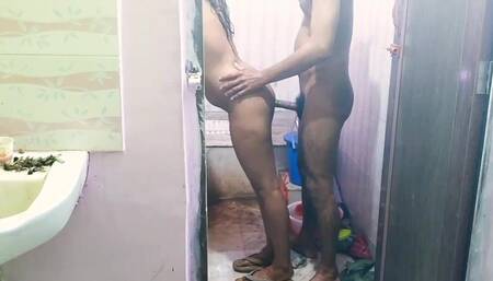 Sister-in-law Was Taking Bath When Brother-in-law Entered the Bathroom and Started Leaving Sister-in-law.
