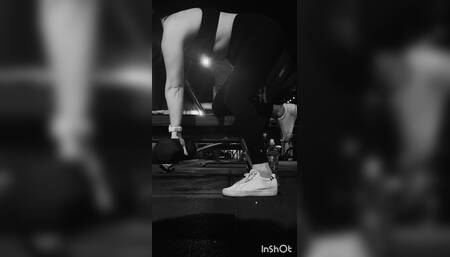 Anna Is Training in the Gym