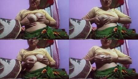 Indian Bhabhi Huge Milking Boobs Massage and Super Huge Ass