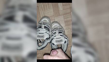 Load & Cum on Buffalo Sneakers