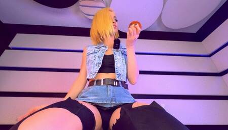 Android 18 - Dragon Ball Cosplay - Giantess JOI