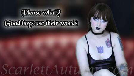 Please what? Good boys use their words - MP4 HD 1080p