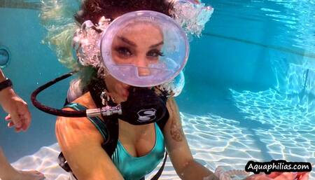 Aquaphilias- Tampa Bae- Underwater SCUBA Submission Bondage Challenge