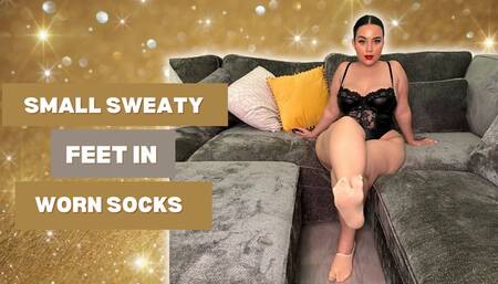 Sweaty Small Feet in Worn Socks – Foot Fetish