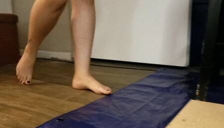 Custom Request: Gray Jane Sticky Barefoot Challenge