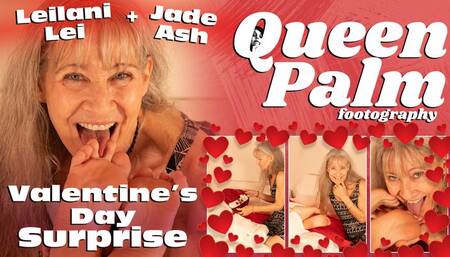 Valentine's Day Surprise (Foot Worship) Featuring Leilani Lei and Jade Ash