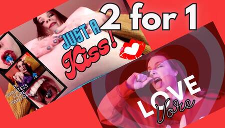 2 for 1: Love And Kisses Giantess Vore Combo - MP4