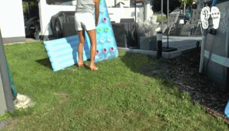 Three air mattresses