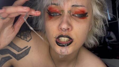 Boyfriend Birthday Blowjob Super Sloppy Lipstick Fetish