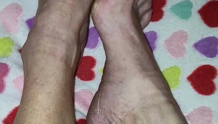 Tempest calves on heart blanket