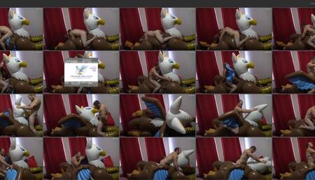 Riding the huge inflatable IW Gryphon