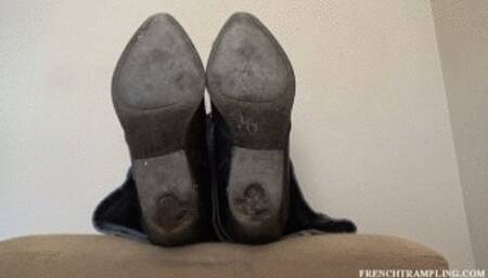 2332 Boots worship with Katy