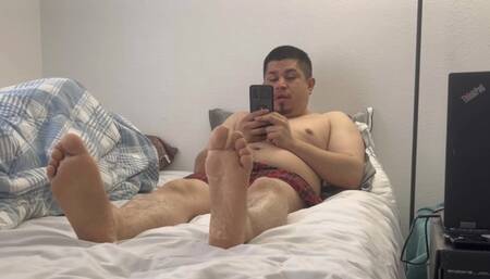 Big Brother Ignores You While Showing His Sexy Soles And Feet!