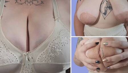 Sensual Strip Tease and Saggy Tits Worship