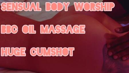 SENSUAL BBC OIL MASSAGE HUGE CUMSHOT!