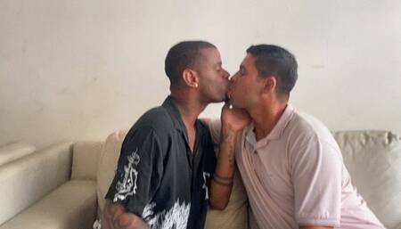 HOT INTERRACIAL KISS WITH MY NAUGHTY NEIGHBOR - BY BILLY THOMPSON AND PAUL MARKS - CLIP FULL