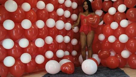 Part #1 Valentine's Day (masturbation and bursting balloons)