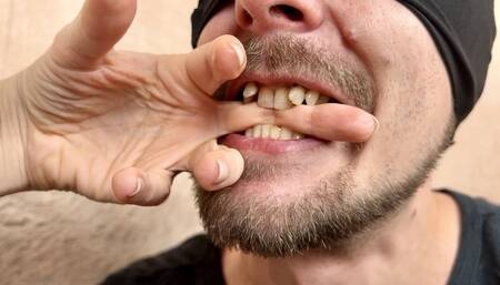 Finger Biting Fetish - Female Domination Male Sucking fingers nail, Worship Hands, Moutht Teeth Tongue Fetish 4k