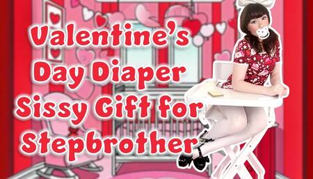 Valentines Day Diaper Sissy Gift for Stepbrother