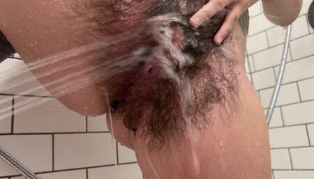 Pearl Sage Hairy Pussy Shower Head Orgasm