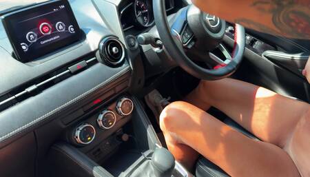 So Hot! I Drive a Car Naked