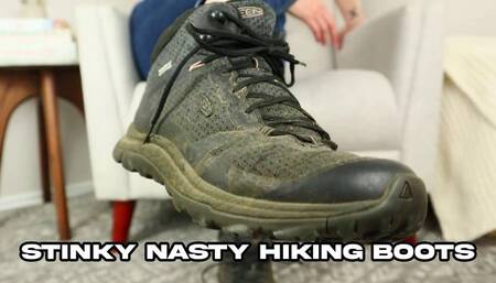 Stinky Nasty Hiking Boots - HD 1080 - Smelly Shoes - Worship - Fetish - Verbal Humiliation