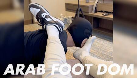 Arab Master Breaks In Virgin Foot Slave - Slave's First Time Training