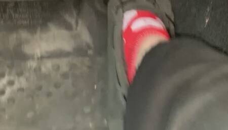 A Cranking the Truck in Moccasins