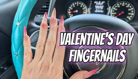 Valentines Day Fingernails