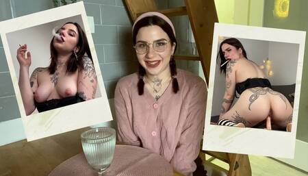 Smoking Goth Girl Makes You Impregnate Her