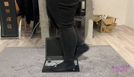 Sneaker-Girl Ella - Notebook Crush - Barefeet