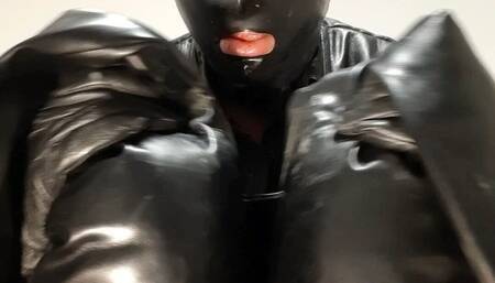 Leather Smoking Cock Cumming