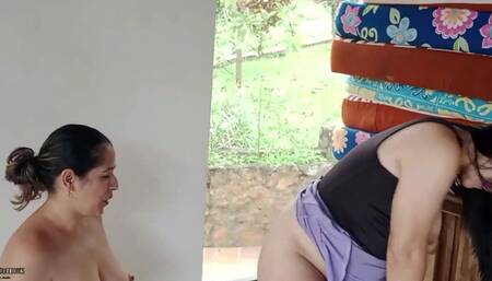 Horny Sluts Candy Rouse and Jennifer Adams Enjoy Licking Each Other's Pussies