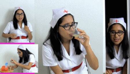 Sperm bank nurse eRica drinks over 20 sperm samples & gets caught!