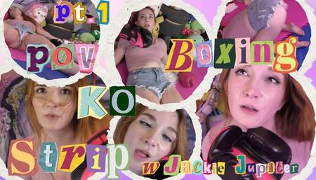 4K Ziva Fey - POV Boxing KO Strip With Jackie Jupiter PART 1