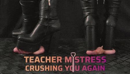 Your Teacher Mistress Crushing Your Cock Again and Again (Close Version) - TamyStarly - Cock Balls Crush Trample, Shoejob, CBT, Trampling, Bootjob, Stomping