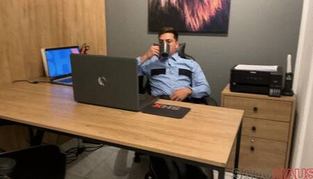 Naughty Cops Punish Corrupt Officer With Hard Dicks