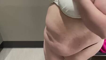 BBW bikini try on