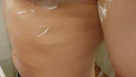 Me Wolfy01 shaving my sport body from face, torso, penis, balls, ass and armpits!