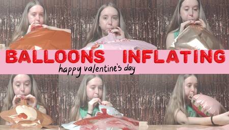 Inflating balloons