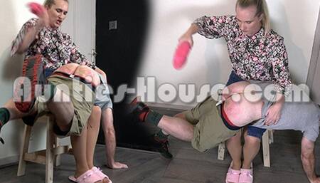 Over StepAunty Toni's knee