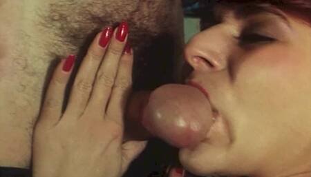 Hairy Slut From the 90's Enjoys a DP